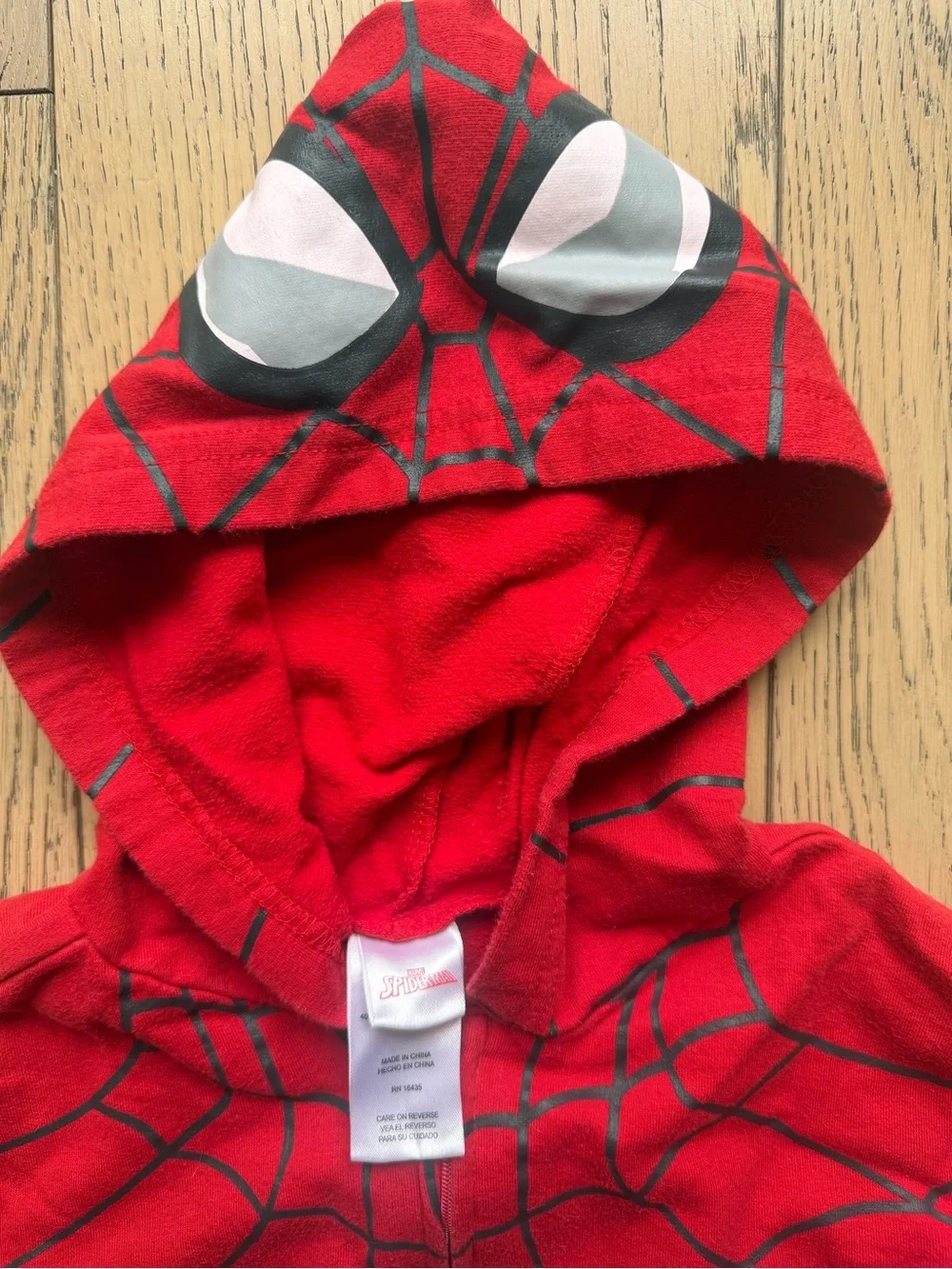 Marvel Kids Boys Red & Blue Spider-Man Full Zip Hoodie & Sweatpants Set Sz 8